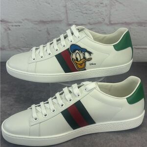 Gucci x Disney NIB Donald Duck Ace Web Low Top Sneakers